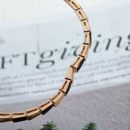 [Kincade Jewelrys]SERPENTI BRACELET PINK GOLD ONYX