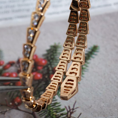 [Kincade Jewelrys]SERPENTI BRACELET 6.8MM PINK GOLD DIAMOND