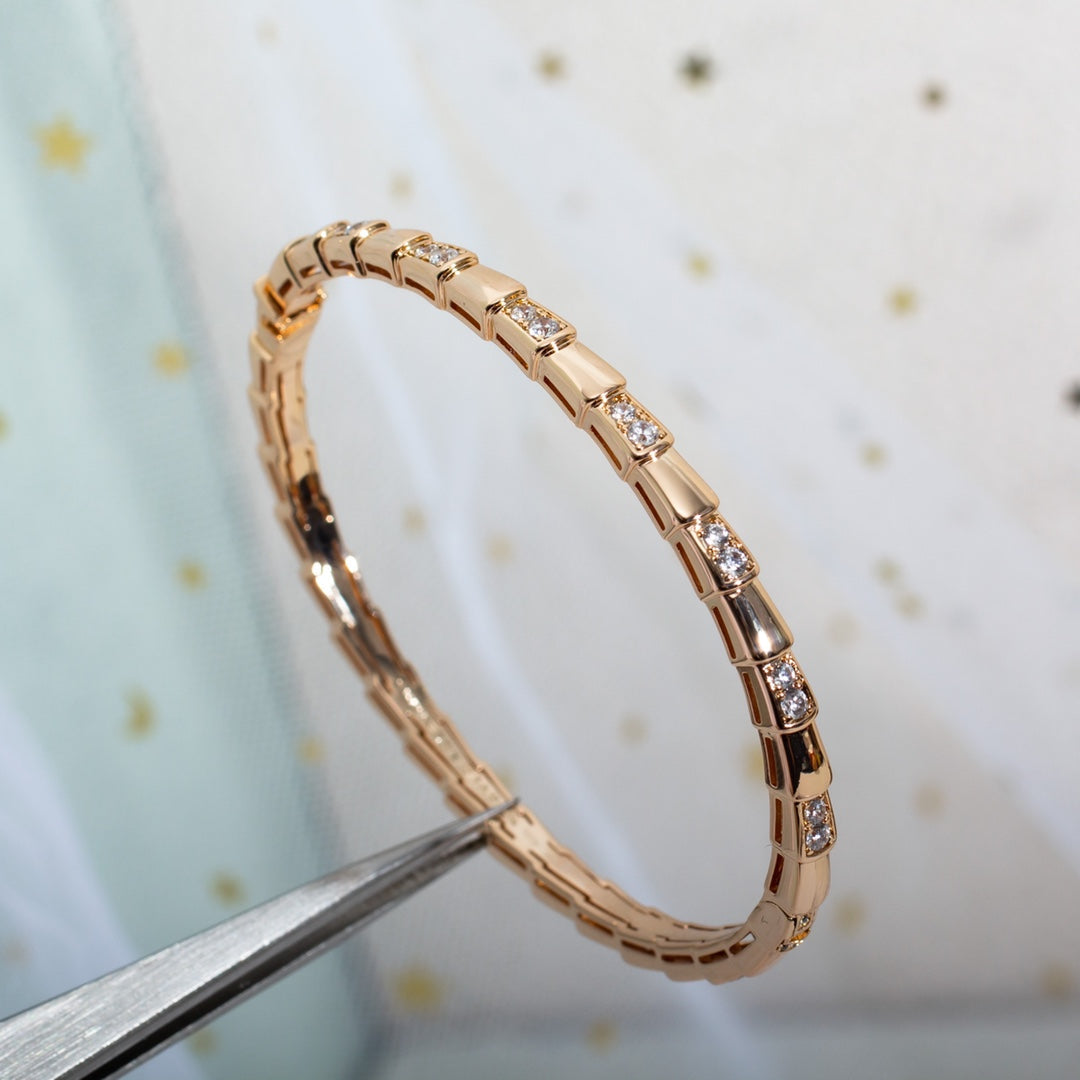 [Kincade Jewelrys]SERPENTI SMALL BRACELET PINK GOLD DIAMOND