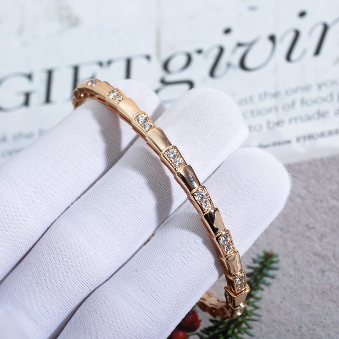 [Kincade Jewelrys]SERPENTI BRACELET PINK GOLD DIAMOND
