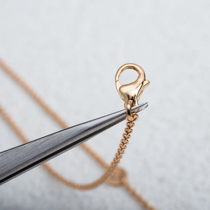 [Kincade Jewelrys]PARENTESI NECKLACE PINK GOLD