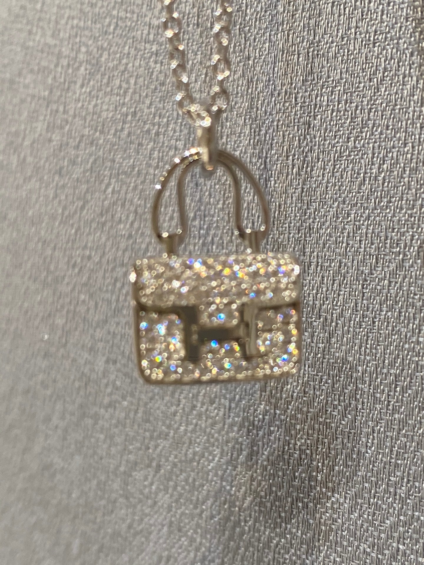 [Kincade Jewelrys]CONSTANCE PEDANT DIAMOND NECKLACE
