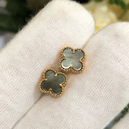 [Kincade Jewelrys]CLOVER MINI GOLD EARRINGS