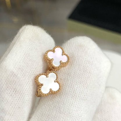 [Kincade Jewelrys]CLOVER MINI GOLD EARRINGS