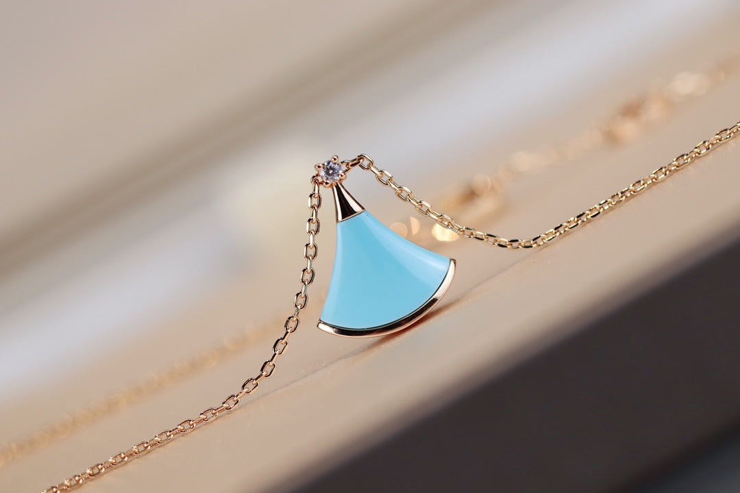[Kincade Jewelrys]DREAM NECKLACE TURQUOISE PINK GOLD