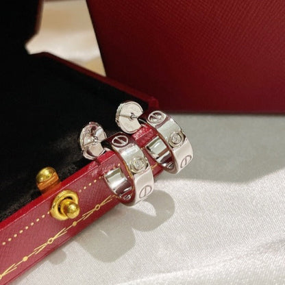 [Kincade Jewelrys]LOVE EARRINGS 5.7MM 2 DIAMONDS