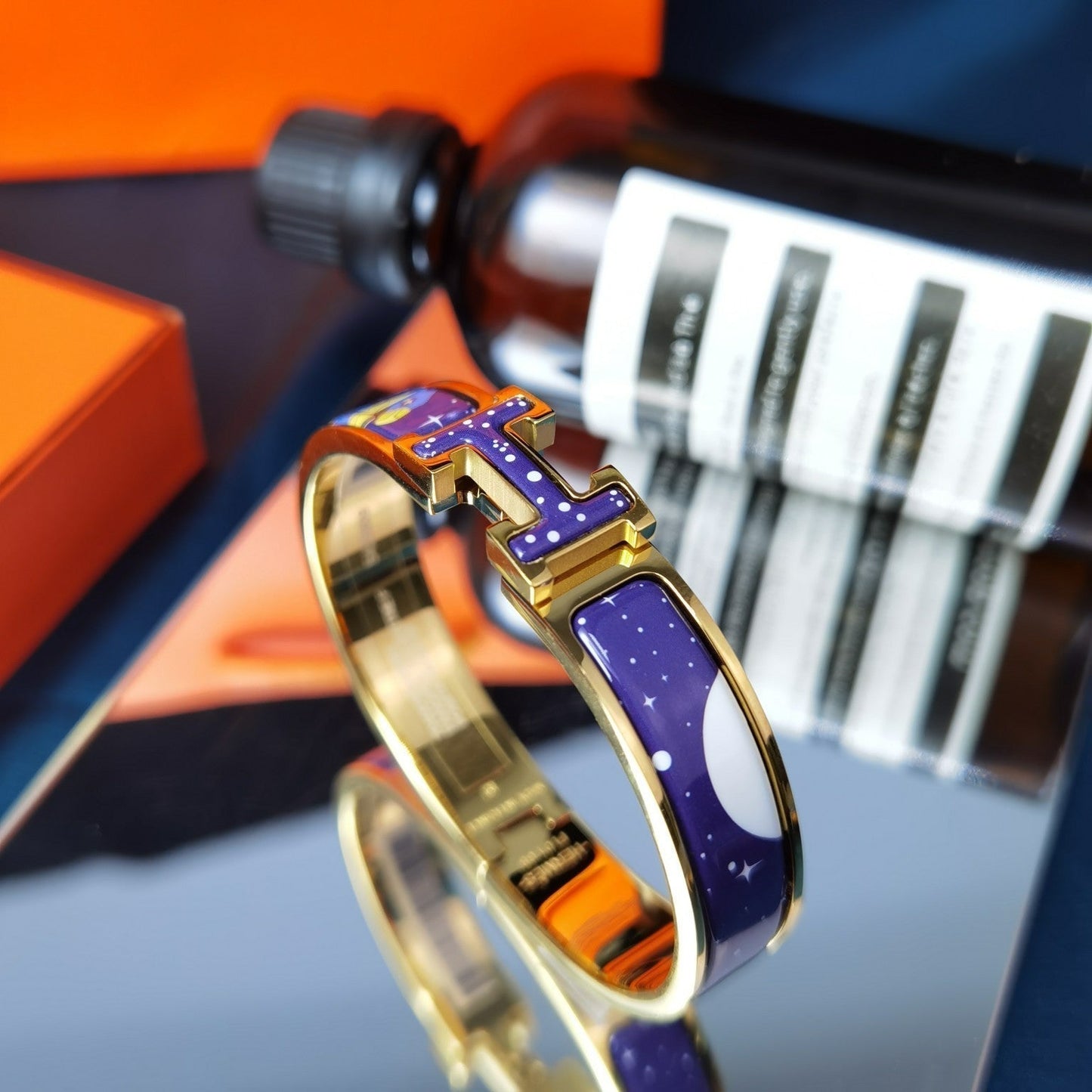 [Kincade Jewelrys]H STAR AND MOON BRACELET 12MM