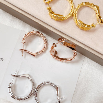 [Kincade Jewelrys]SERPENTI EARRINGS DIAMOND