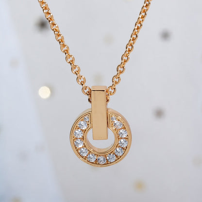 [Kincade Jewelrys]GARI NECKLACE PINK GOLD DIAMOND