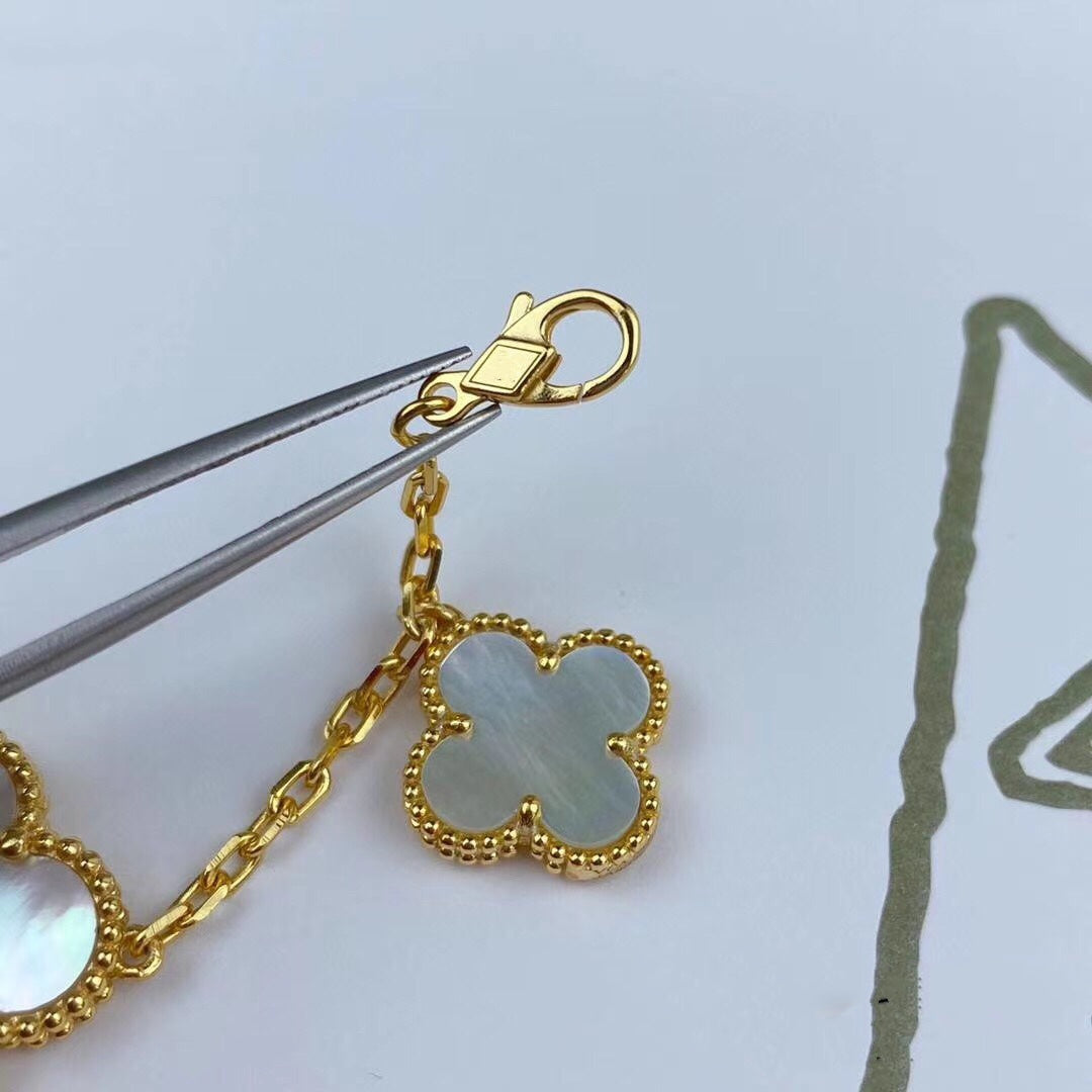 [Kincade Jewelrys]MAGIC CLOVER MOP GOLD BRACELET 5 MOTIFS