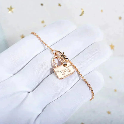 [Kincade Jewelrys]AMULETTE PEDANT ROSE GOLD NECKLACE
