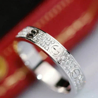 [Kincade Jewelrys]LOVE RING 3.6MM DIAMOND PAVED