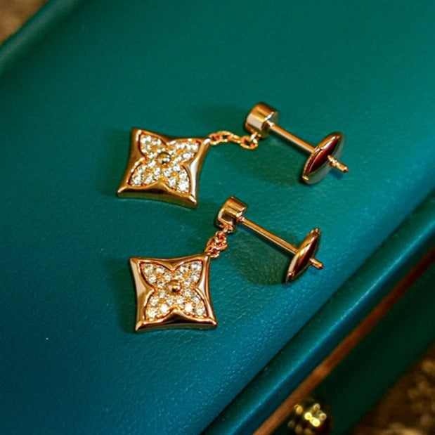 [Kincade Jewelrys]STAR DIAMONDS EARRINGS GOLD