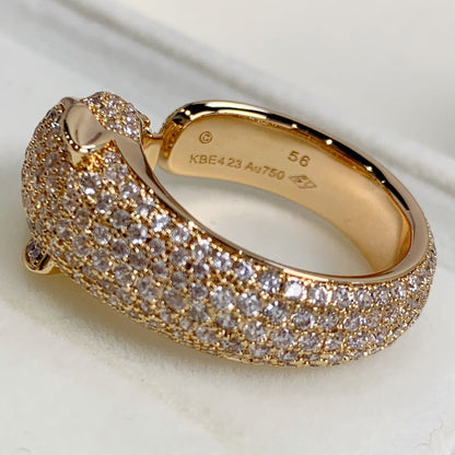 [Kincade Jewelrys]PANTHERE PINK GOLD DIAMOND RING
