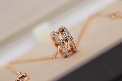 [Kincade Jewelrys]ZERO 1 PINK GOLD NECKLACE