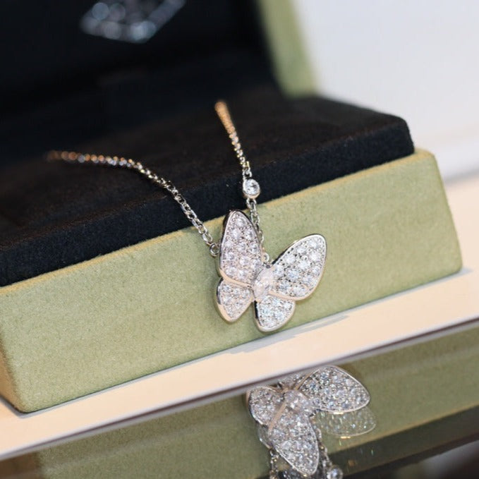 [Kincade Jewelrys]BUTTERFLY DIAMOND NECKLACE