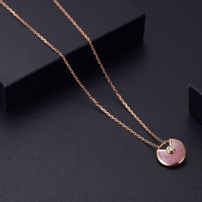 [Kincade Jewelrys]AMULETTE ROSE GOLD PINK MOP NECKLACE
