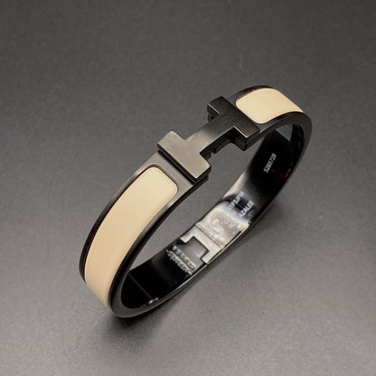[Kincade Jewelrys]H BRACELET 12MM BLACK BEIGE CERAMIC