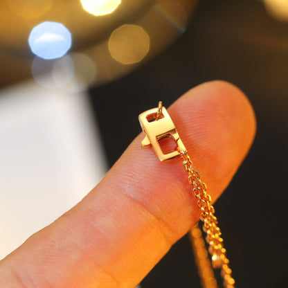 [Kincade Jewelrys]STAR AND SUN DIAMOND PINK GOLD NECKLACE