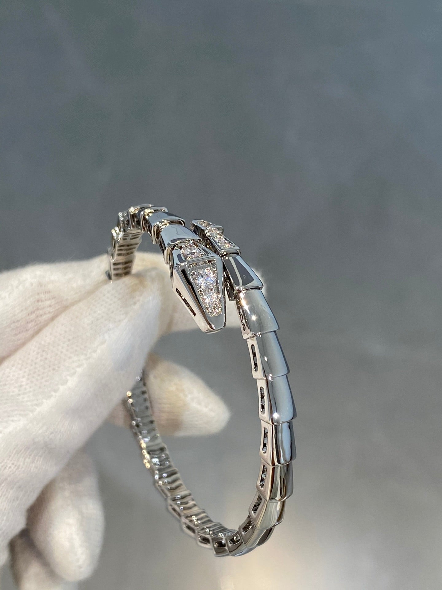 [Kincade Jewelrys]SERPENTI BRACELET DIAMONDS SILVER