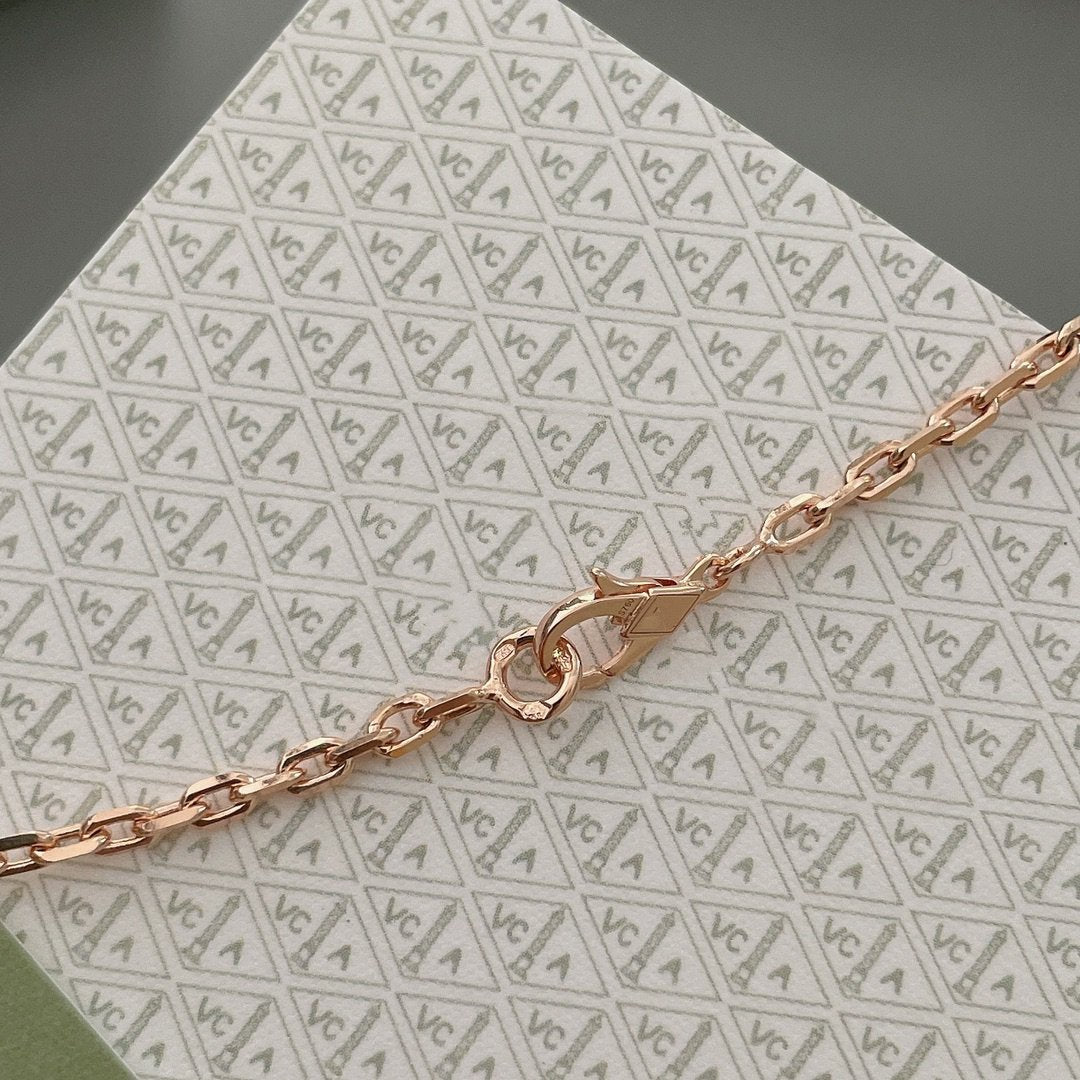 [Kincade Jewelrys]LUCKY SPRING 15 MOTIFS ROSE GOLD NECKLACE