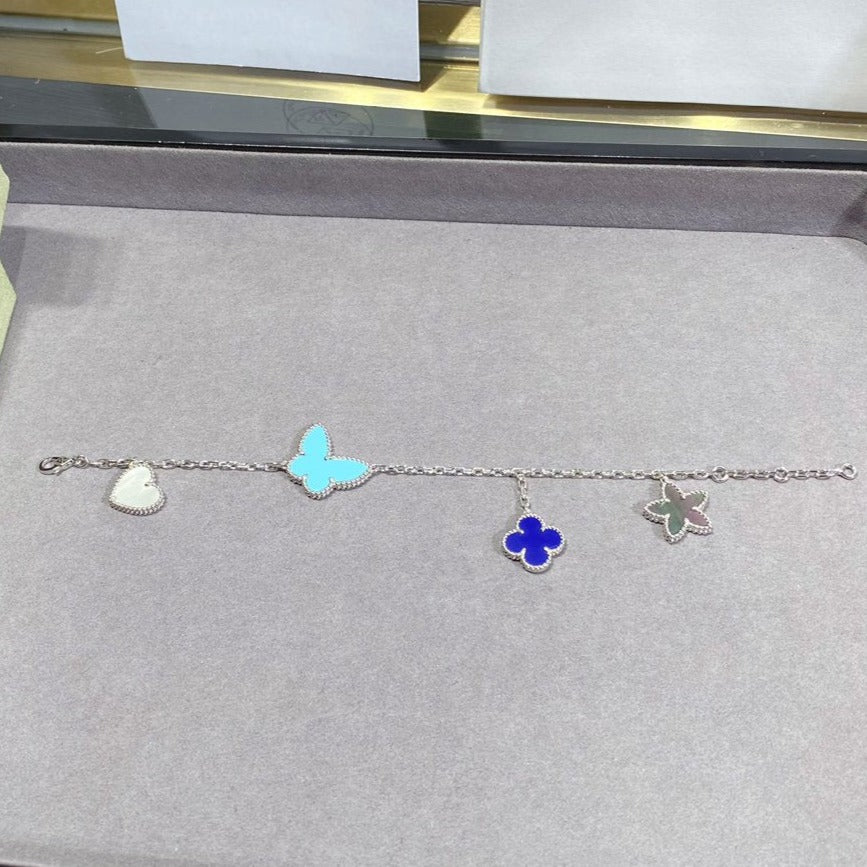 [Kincade Jewelrys]LUCKY SPRING SILVER BRACELET 4 MOTIF