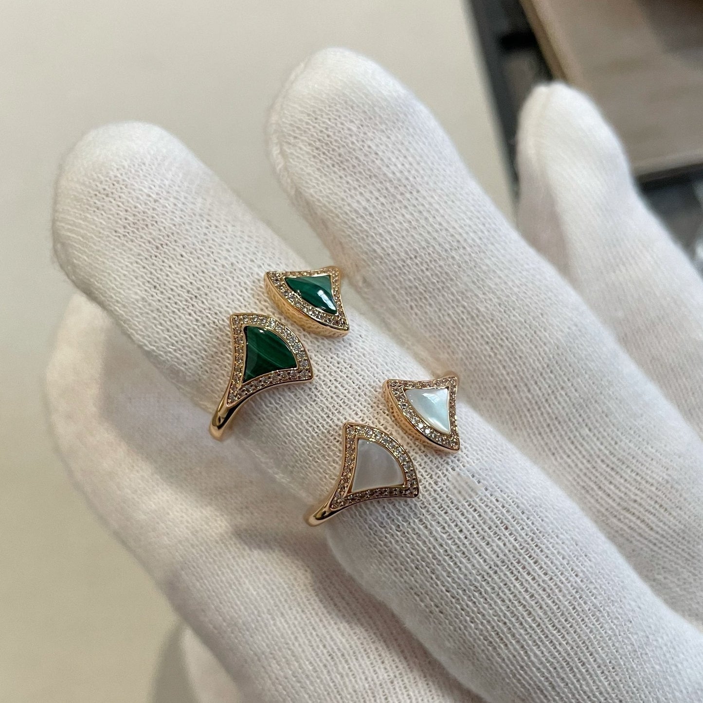 [Kincade Jewelrys]DREAM MOP DIAMOND OPEN RING