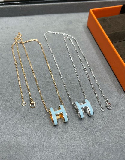 [Kincade Jewelrys]POP H SKY BLUE NECKLACE