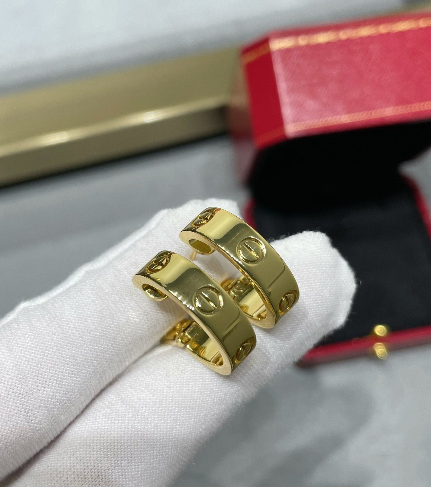 [Kincade Jewelrys]LOVE 5.5MM EARRINGS