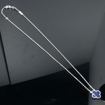 [Kincade Jewelrys]CLOVER PIETERSITE SILVER LONG NECKLACE