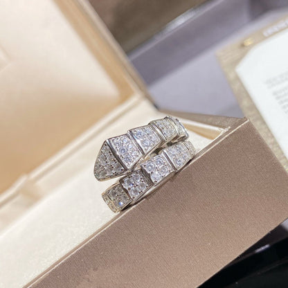 [Kincade Jewelrys]SERPENTI RING SILVER DIAMOND PAVED