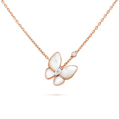 [Kincade Jewelrys]BUTTERFLY MOP DIAMOND NECKLACE