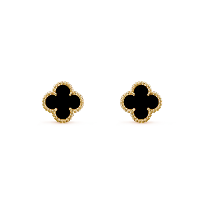 [Kincade Jewelrys]CLOVER MINI 9.5MM BLACK MOP EARRINGS