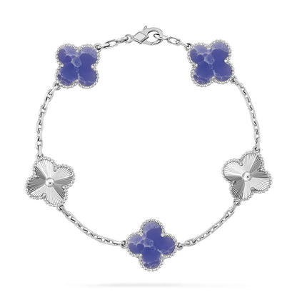 [Kincade] COLECCIÓN DE PULSERAS CLOVER DE 5 MOTIVOS VENAS AZULES