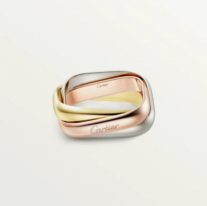 [Kincade Jewelrys]TRINITY RING GOLD PINK GOLD SILVER