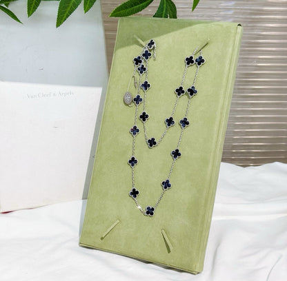 [Kincade Jewelrys]CLOVER 20 MOTIFS BIDE STONE NECKLACE