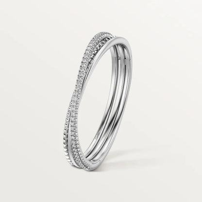 [Kincade]ETINCELLE HALF-PAVED DIAMOND BRACELET