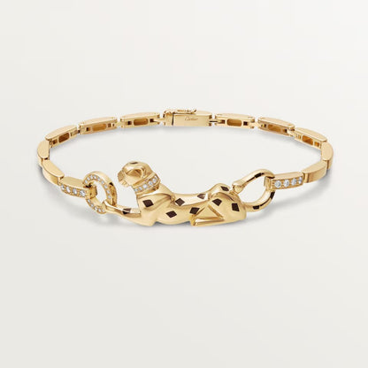 [Kincade]PANTHERE HALF DIAMOND ON CHAIN BRACELET
