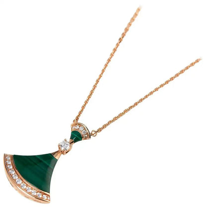 [Kincade Jewelrys]DREAM NECKLACE MALACHITE DIAMOND