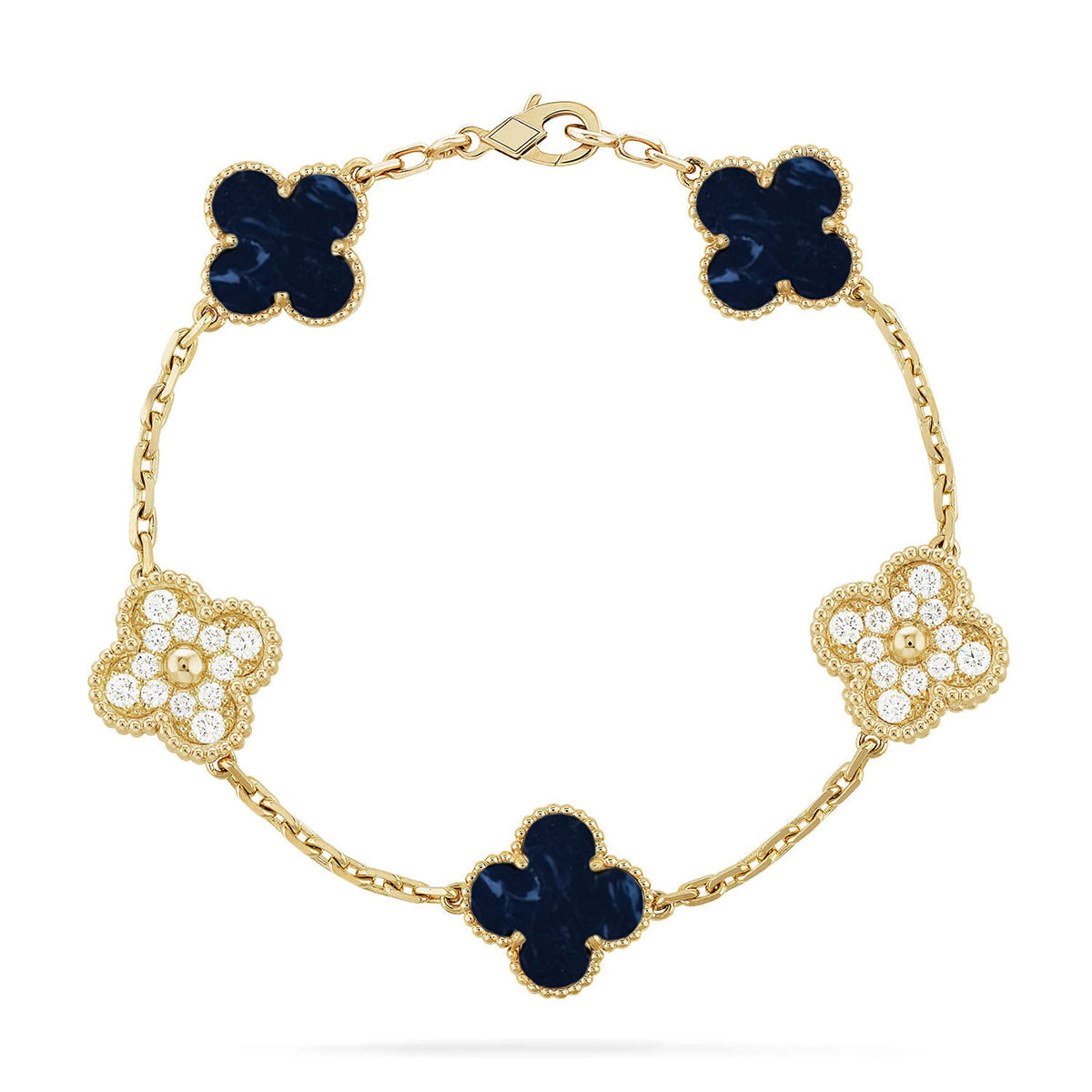 [Kincade]CLOVER 5 MOTIF PIETERSITE BRACELET COLLECTION