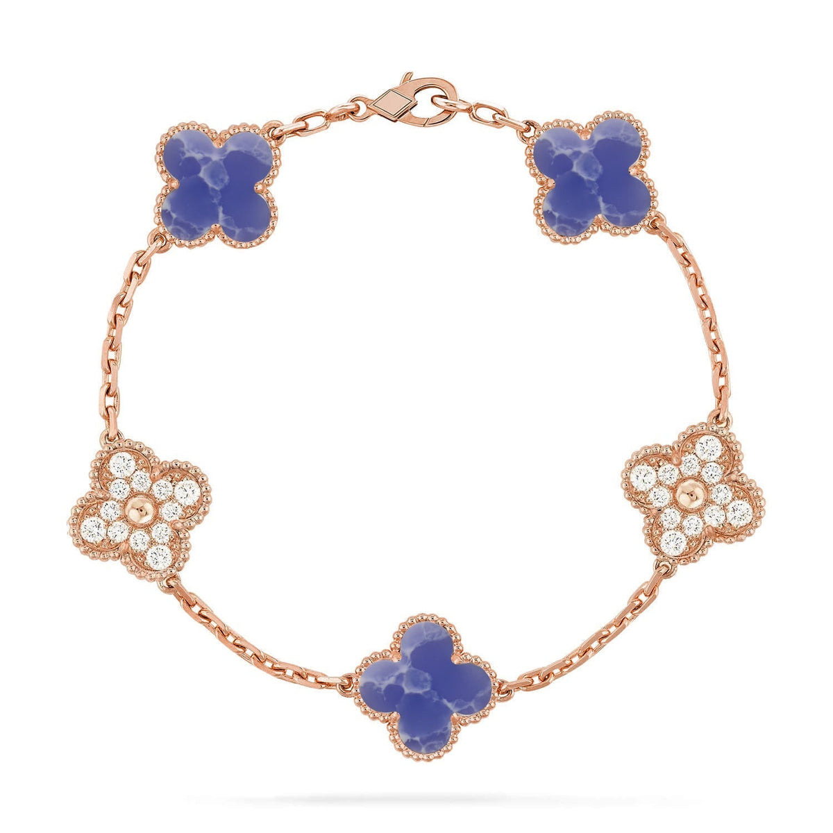 [Kincade] COLECCIÓN DE PULSERAS CLOVER DE 5 MOTIVOS VENAS AZULES