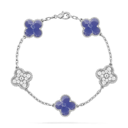 [Kincade] COLECCIÓN DE PULSERAS CLOVER DE 5 MOTIVOS VENAS AZULES