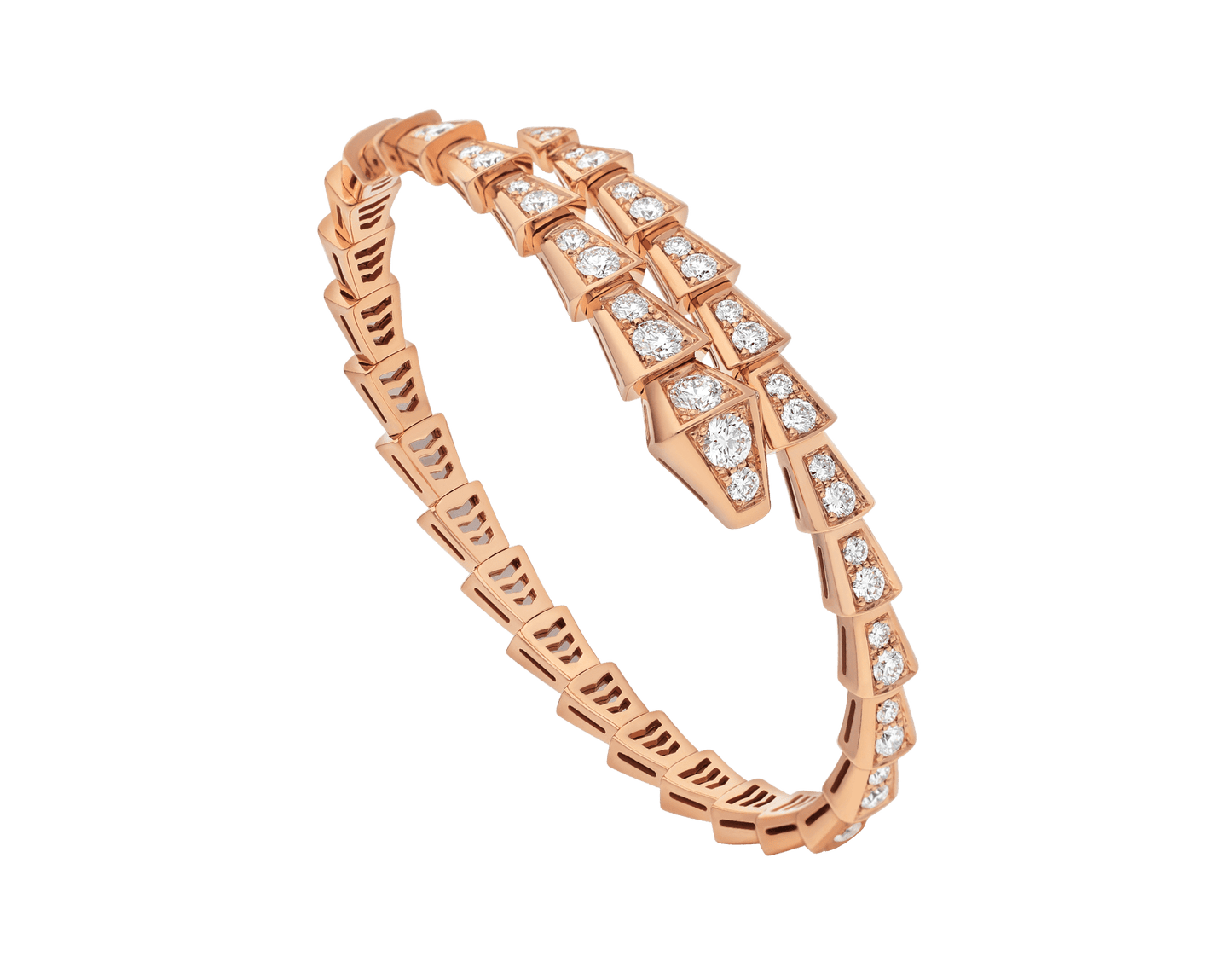[Kincade Jewelrys]SERPENTI BRACELET 6.8MM PINK GOLD DIAMOND