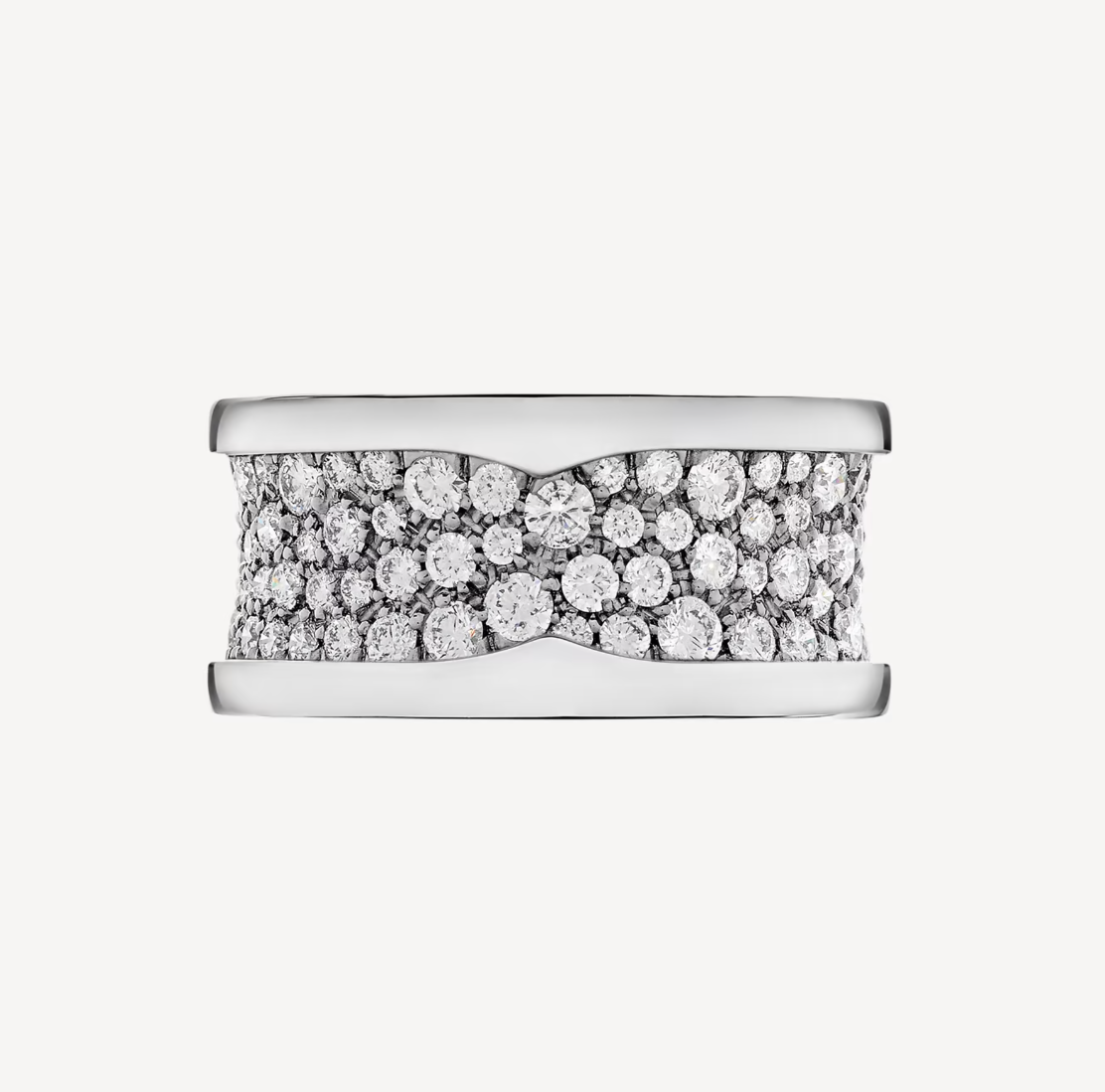 [Kincade Jewelrys]ZERO 1 WITH PAVED DIAMONDS ON THE SPIRAL RING