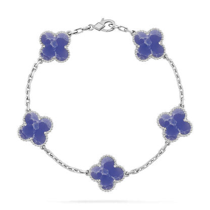 [Kincade] COLECCIÓN DE PULSERAS CLOVER DE 5 MOTIVOS VENAS AZULES