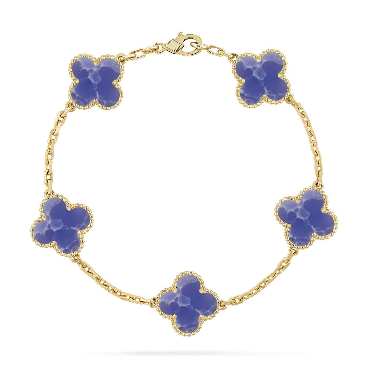 [Kincade] COLECCIÓN DE PULSERAS CLOVER DE 5 MOTIVOS VENAS AZULES