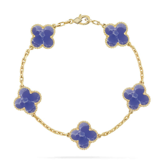[Kincade]CLOVER 5 MOTIF BLUE VEINS BRACELET COLLECTION