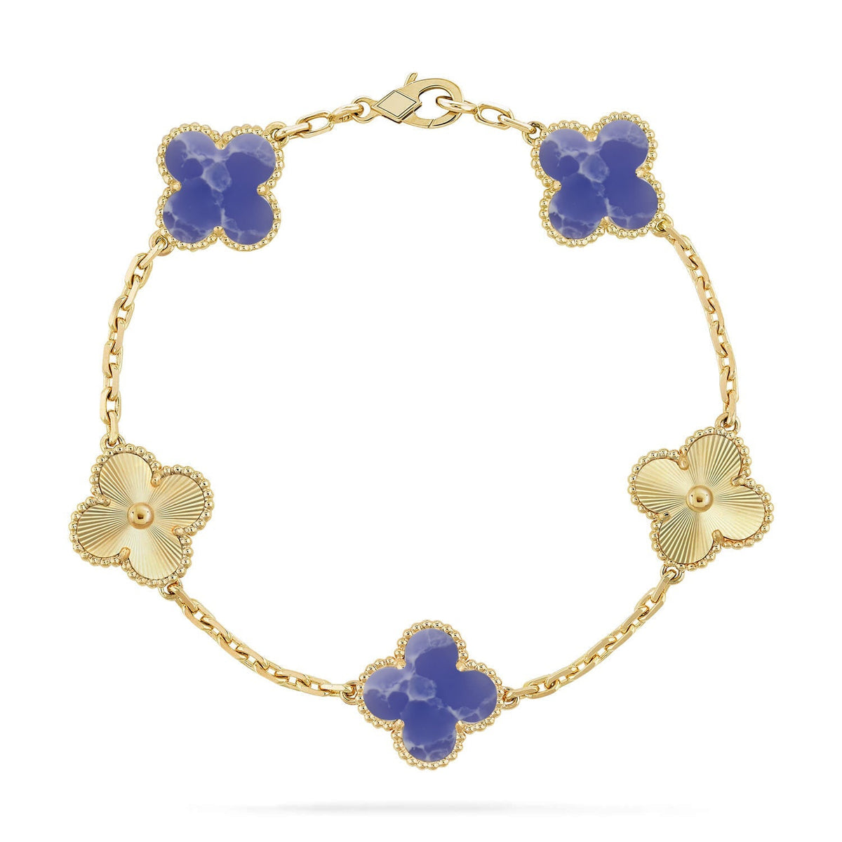 [Kincade] COLECCIÓN DE PULSERAS CLOVER DE 5 MOTIVOS VENAS AZULES