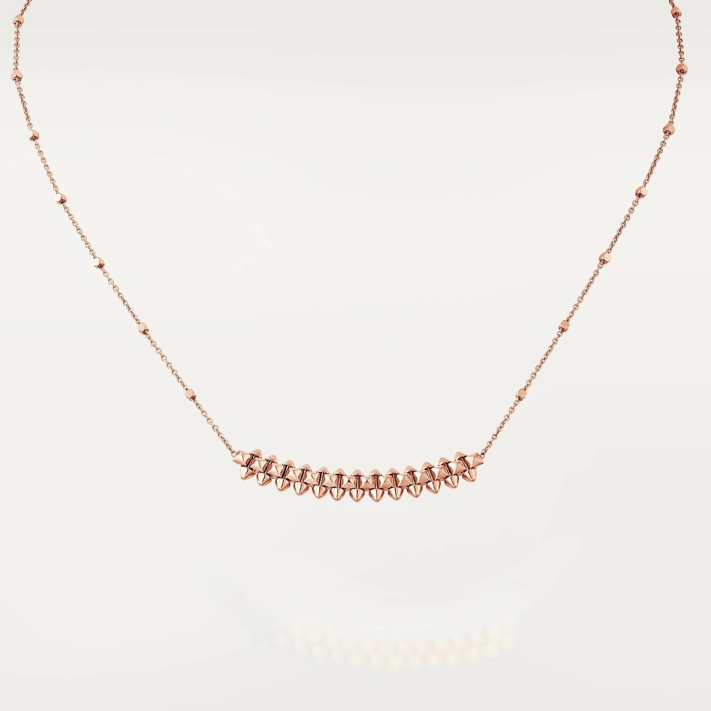 [Kincade Jewelrys]CLASH PINK GOLD NECKLACE