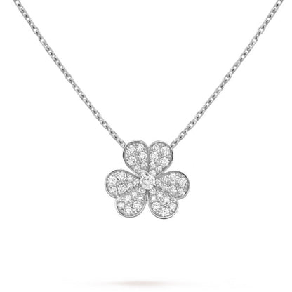 [Kincade Jewelrys]CLOVER DIAMOND NECKLACE SILVER